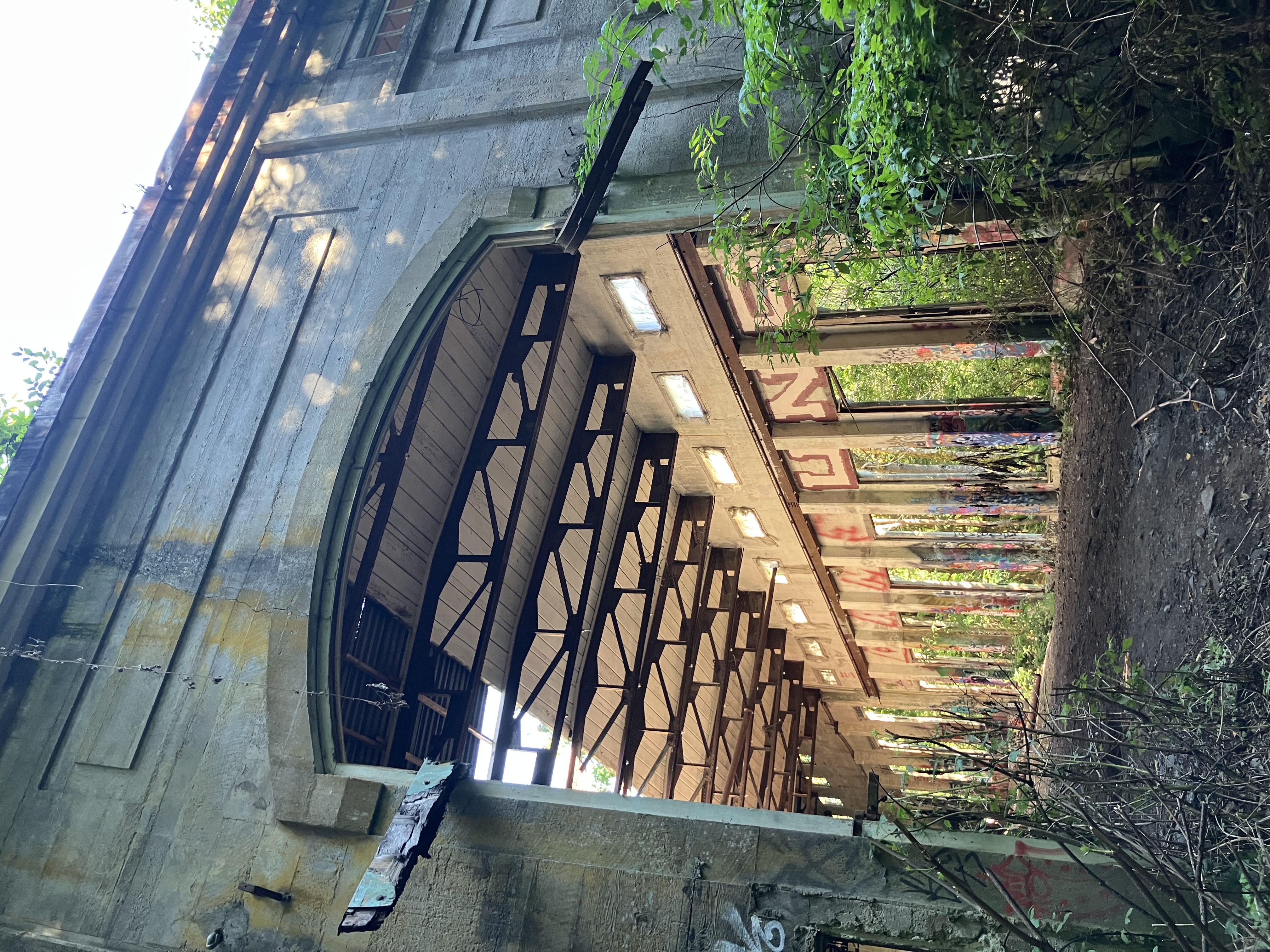 photo of a large abandoned building